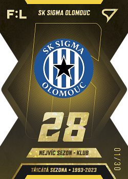 SK Sigma Olomouc Sigma Olomouc SportZoo FORTUNA:LIGA 2022/23 2. serie Tricata Sezona F:L /30 #TS-06